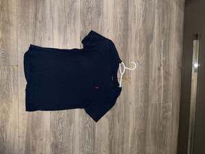 Polo Ralph Lauren Men's Classic Fit Navy Blue Cotton Crew Neck T-Shirt with Red